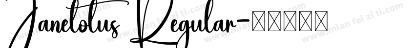 Janelotus Regular字体转换